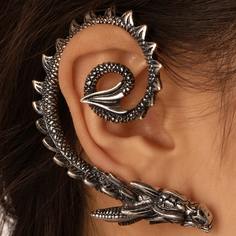 Украшения для ушей в форме китайского дракона 1шт Shein