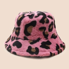 Плюшевая шляпа с леопардовым принтом Shein