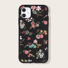 Чехол для iPhone с цветочным рисунком Shein