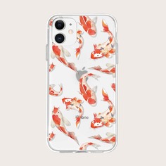 Чехол для iPhone с рыбным принтом Shein