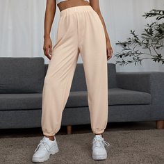 Спортивные брюки с высокой талией Shein