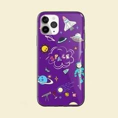 Чехол для iPhone с рисунком космоса Shein