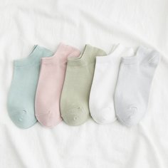 Однотонные носки 5 пар Shein