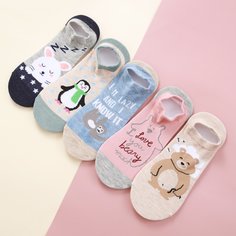 5 пар носки с узором животных Shein