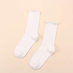 Однотонные носки в рубчки Shein