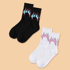 Носки с узором 2 пары Shein