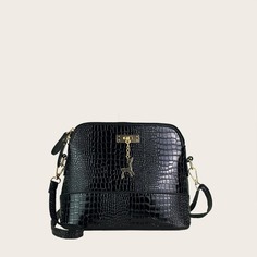 Сумка через плечо с крокодиловым тиснением Shein