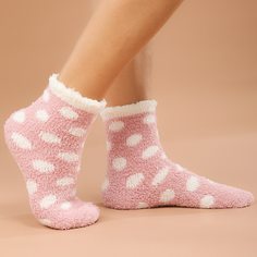 Плюшевые носки в горошек Shein