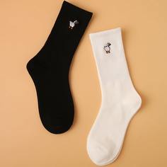 Носки с вышивкой 2 пары Shein