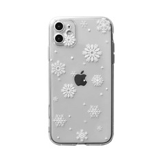 Прозрачный чехол для iPhone с рождественской снежинкой Shein