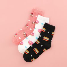 Мультяшный принт Носки Shein