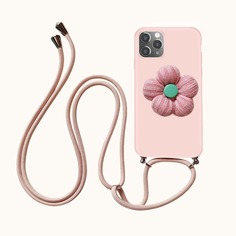 Чехол для телефона с шнурком и цветком Shein