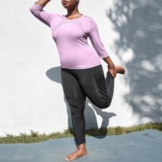 Контрастный цвет Спортивные топы размера плюс Shein