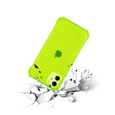 Прозрачный чехол для iPhone цвета неонового лайма Shein