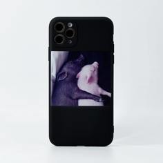 Чехол для iPhone с узором свиньи Shein