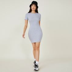 Однотонное облегающее платье Shein