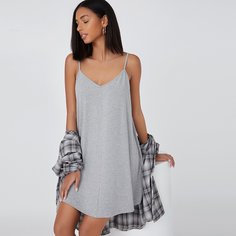 Одноцветный Повседневный Платье Shein
