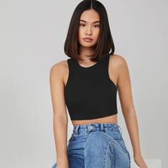 Обычный короткий жилет-топ Shein