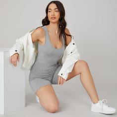 Одноцветный Повседневный Комбинезоны Shein