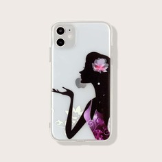 Чехол для iPhone с принтом девочек Shein