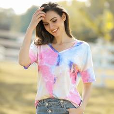 тай дай Повседневный Футболки Shein