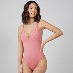 Однотонное боди на бретельках Shein
