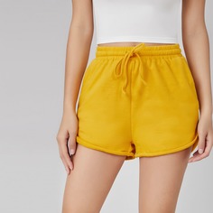 Однотонные шорты на кулиске Shein