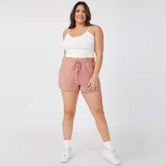 Однотонные спортивные шорты размера плюс на кулиске Shein