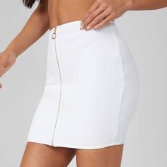 Облегающая трикотажная юбка из спандекса Shein