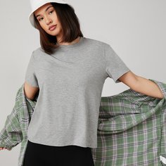 Однотонная футболка Shein