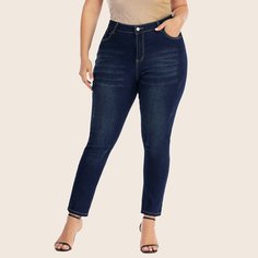 Рваные джинсы размера плюс Shein