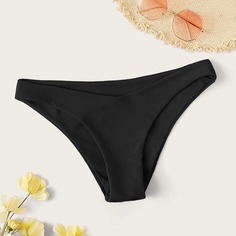 Однотонные плавки бикини Shein