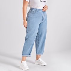 Джинсы размера плюс с карманом Shein