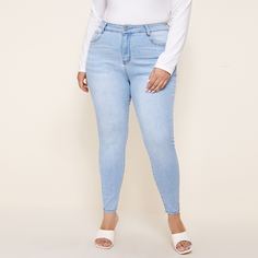 Облегающие джинсы размера плюс Shein