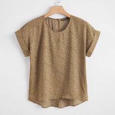 Блузка размера плюс с принтом конфетти Shein