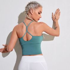 с разрезом Одноцветный Спортивные бюстгальтеры Shein