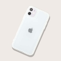 Прозрачный чехол для iPhone с рисунком сердца Shein
