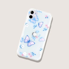 Чехол для iPhone с принтом бабочки Shein