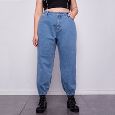 на пуговицах Одноцветный Джинсы размер плюс Shein