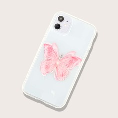 Чехол для iPhone с принтом бабочки Shein