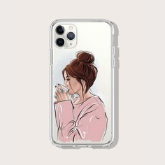 Чехол для iPhone с графическим принтом Shein