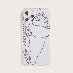 Чехол для iPhone с графическим принтом Shein