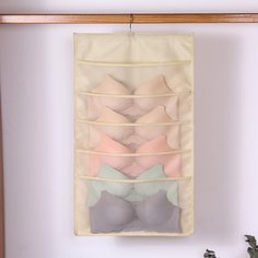 1шт двусторонный подвесной мешок для нижнего белья Shein
