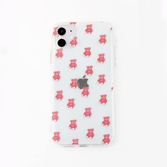 Прозрачный чехол для iPhone с принтом медведя Shein