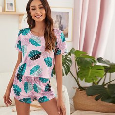 Тропический милый Пижама Shein
