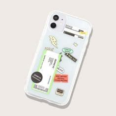 Чехол для iPhoneс текстовым принтом Shein