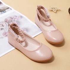 Плетеные балетки для девочек Shein