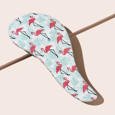 Расческа для волос с принтом фламинго 1шт Shein
