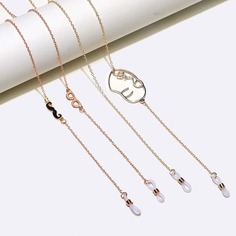 2шт цепочка для очков с человеческим лицом Shein