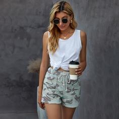 Карман Камуфляж Повседневный Шорты Shein